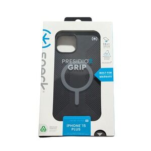 P2. Speck Presidio2 Grip Case For iPhone 15 / 14 Plus‎ -Black (MagSafe)